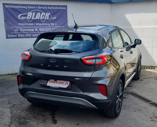 Ford Puma cena 75900 przebieg: 25700, rok produkcji 2021 z Mława małe 326